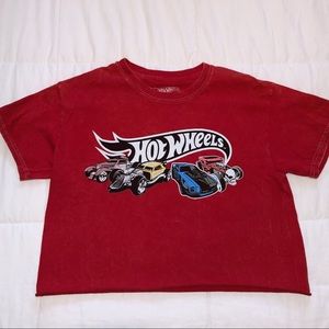 Forever 21 ~ red hot wheels crop top